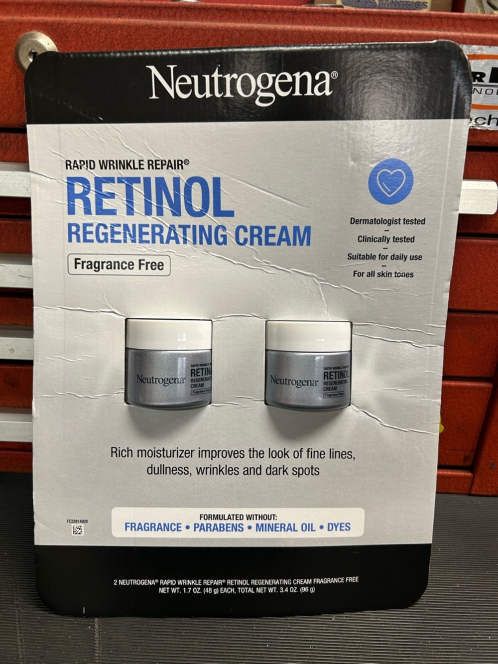 Neutrogena Rapid Wrinkle Repair Retinol Regenerating Cream 1.7 fl oz, 2-pack